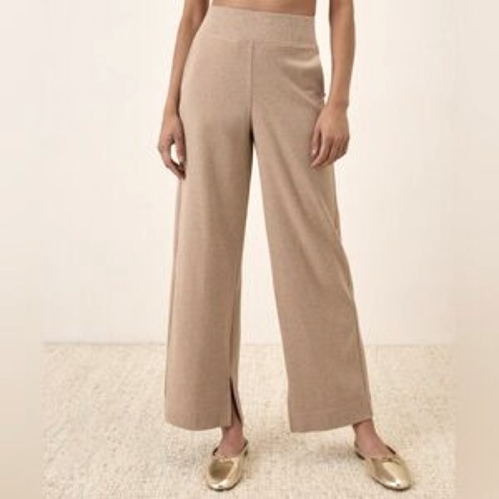 Pact Wide Leg Pants in Beige